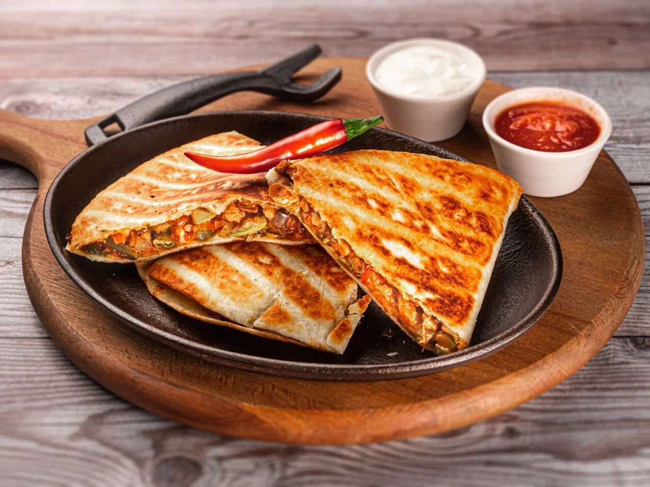 Кесадилья овощная